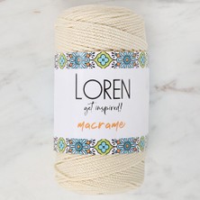 Loren Macrame Krem El Örgü Ipi - Rm 016