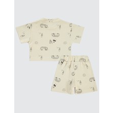 Civil Baby Erkek Bebek Şortlu Takım 6-18 Ay Bej