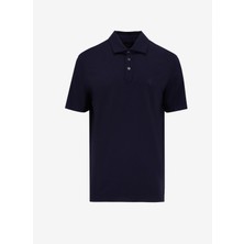 Fabrika Düz Lacivert Erkek Polo T-Shirt F5SM-TST 2040