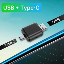 Radoon Yeni Tasarım Mini Kablosuz Ios Android Uyumlu Carplay USB ve Type-C 2in1 Araç Multimedya Adaptörü