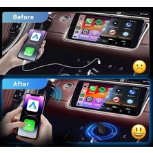 Radoon Yeni Tasarım Mini Kablosuz Ios Android Uyumlu Carplay USB ve Type-C 2in1 Araç Multimedya Adaptörü