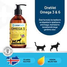 onevet Omega 3 Kedi ve Köpekler İçin Deri ve Tüy Sağlığı Destekleyici Balık Yağı 250 ml