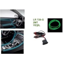 12V NEON IŞIKLI KABLO YEŞİL TEK RÖLELİ (KABLOLU) (2 MT)