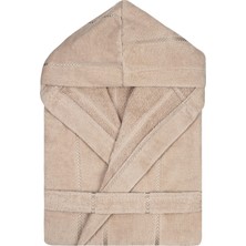Verodis Italian Style Pamuklu Kadife Kapüşonlu Unisex Bornoz