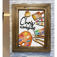 Bk Gift Kişiye Özel 3D Mdf Kabartmalı Rustik Ahşap Çerçeveli Tablo-1 39 x 30 cm , Sevgiliye Hediye, Arkadaşa Hediye