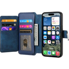 Hello-U iPhone 16 Deri Çıkarılabilir Manyetik Telefon Kapağı (Yurt Dışından)