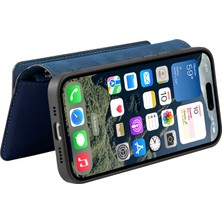Hello-U iPhone 16 Deri Çıkarılabilir Manyetik Telefon Kapağı (Yurt Dışından)