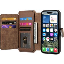 Hello-U iPhone 16 Deri Çıkarılabilir Manyetik Telefon Kapağı (Yurt Dışından)