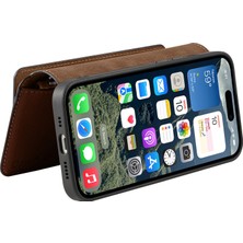 Hello-U iPhone 16 Deri Çıkarılabilir Manyetik Telefon Kapağı (Yurt Dışından)