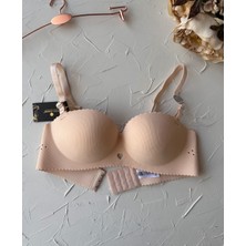 Whitney Ithal Ektsra Push Up El Kaplı Kalp Detaylı Balensiz Dikişsiz Yumuşak Sütyen