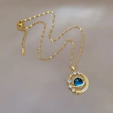 Daya Glow Gold Galaksi Kolye  (Gökyüzü Orbı ve Yıldız Tasarımılı)
