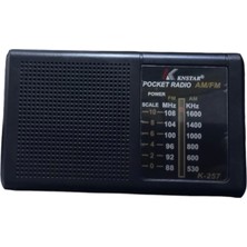 Ynt İthalat Mini Cep Radyo Fm Pille Çalışan Knstar K-257