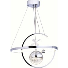 Bafra Lighting Hilal Tekli Krom Avize