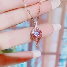 Daya Glow Gold Vintage Kolye  (Sentetik Kubik Zirkonya Taşlı)