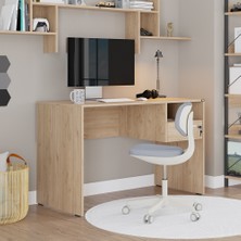 Concept Kilitli Çekmeceli Çalışma Masası - Florida Meşe 120 x 75 x 60  cm