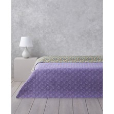 English Home Fiore Viola Tek Kişilik Çok Amaçlı Örtü 160 x 220  cm  Mor
