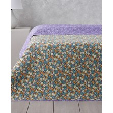 English Home Fiore Viola Tek Kişilik Çok Amaçlı Örtü 160 x 220  cm  Mor