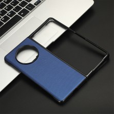 Puluz Tecno Phantom V Fold Mavi Için Pu Deri Pc Telefon Kılıfı (Yurt Dışından)