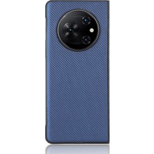 Puluz Tecno Phantom V Fold Mavi Için Pu Deri Pc Telefon Kılıfı (Yurt Dışından)