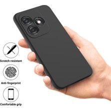 Puluz Tecno Spark 20 Siyah Için Sıvı Silikon Kılıf (Yurt Dışından)