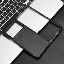 Puluz Tecno Phantom V Fold2 Siyah Için Litchi Texture Telefon Kılıfı (Yurt Dışından)