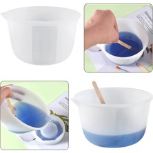 Tahtakale Toptancı Epoksi Reçine Silikon Beaker Döküm Karıştırma Kabı Uçlu 600 ml