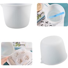 Tahtakale Toptancı Epoksi Reçine Silikon Beaker Döküm Karıştırma Kabı Uçlu 1000 ml