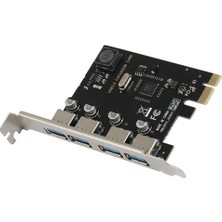 Steldalar Ssu 4 Port USB 3.0 Pcı-E Genişletme Kartı Pcı Express Pcıe USB 3.0 Hub Adaptörü 4 Port Usb3.0 Denetleyici Usb3.0 Pcıe (Yurt Dışından)