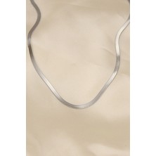 XML Dünyası Çelik Silver Renk 45 cm İtalyan Zincir Model Kadın Kolye