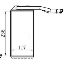 MGA-81229 - Kalorıfer Radyatoru Brazıng (Land Rover:  Freelander I -2001 )