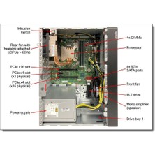 Lenovo 7D8JA043EA ST50V2 E-2324G 1X16GB 2X960GB SSD Nodvd 500W+ SRV2025 Essential