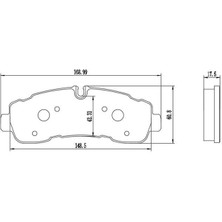 MGA-56608 - Fren Balatası Arka Ford: Transit V363 2020-