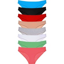 Mbb E-Ticaret 8 Adet Süper Eko Set Likralı Kadın Slip Külot Set 3