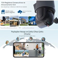 Qasul 8mp 4K Wifi Ptz Kamera 36X Isteğe Bağlı Zoom Çift Lens Çift Ekranlar Gözetim Ir Gece Görüş