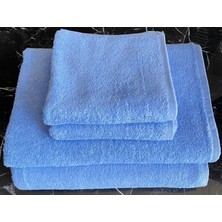 Mavi Spor Fitness Leke Tutmayan Kuaför Berber Havlusu 45X90 cm 195 gr %100 Pamuklu
