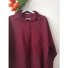 HC Boutique Büyük Tek Cepli Oversize Keten