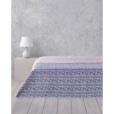 English Home Floral Cascade Tek Kişilik Çok Amaçlı Örtü 160x220 cm Pembe
