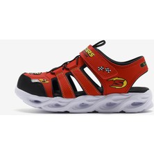 Skechers Thermo-Splash - Hydro-Flare Büyük Erkek Çocuk Kırmızı/Siyah Işıklı Sandalet 400613L Rdbk