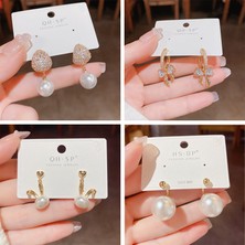 Daheng2 Popüler 925 Gümüş Iğne Küpe Klasik Geometrik Uzun Püskül Küpe (Yurt Dışından)
