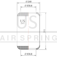 US-2661 Roll Körük Otobüs Körüğü-Süspansiyon Körüğü -Servis Körüğü- Çekici/çeker Körük 661N -3661 -1S31028RF -91016 -D12S02RE-PNP304980101 -1R1C390310 -W010950021 -D297 -8018 -1E25 -1S31028-53RS900056