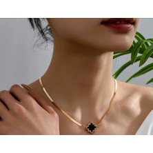Vintage Gold Taşlı Çiçekset (Kolye+Bileklik+Küpe)