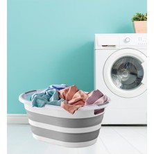 Flora 25 Litre Katlanır Sepet, Akordiyon Katlanır Çamaşır Selesi Oyuncak Kutusu Organizer 25LT
