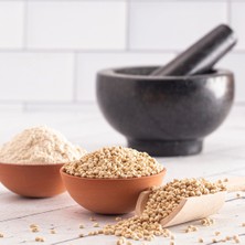 Tam Tarım Glutensiz Tam Çiğ Karabuğday Unundan Ekmeklik Un 2 kg – Çiğ Karabuğday Unu 2 kg – Sorgum Unu 2 kg