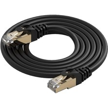 S Line Cat7 20 Metre Ethernet Kablosu - 10GBPS Yüksek Hız, 600MHZ Bant Genişliği, Çift Koruma (Stp), Altın Kaplama RJ45 Konnektörlü, Ağ Kablosu - Modem, Router, Pc, Tv, Oyun Konsolu Için Uyumlu