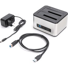 Dıgıtus USB 3.0 Çift Sata HDD Yerleştirme Istasyonu 2.5"/ 3.5 + Disk Klonlama