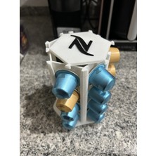 Miralux Nespresso ve Starbucks Kapsül Kahve Standı Dekoratif Çok Amaçlı Beyaz