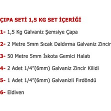 Goldsea Marine Tekne ve Şişme Bot Için Hazır Çapa Seti 1.5KG Şemsiye Çapalı