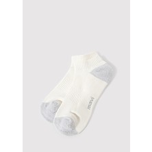 Mavi Ekru Patik Çorap 0911606-620