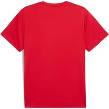 Puma Erkek  Puma M Tad Ess Poly Texture Tee Kırmızı Erkek T-Shirt
