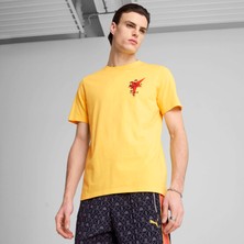 Puma Erkek Sarı Puma Wardrobe Ess Graphic Tee Sarı Erkek T-Shirt